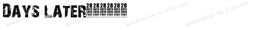Days later字体转换